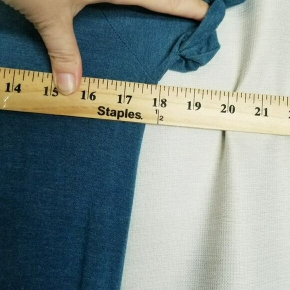 32 Degrees Ladies Soft Lux Dress Heather Indigo pockets drawstring elastic  m - Picture 9 of 11